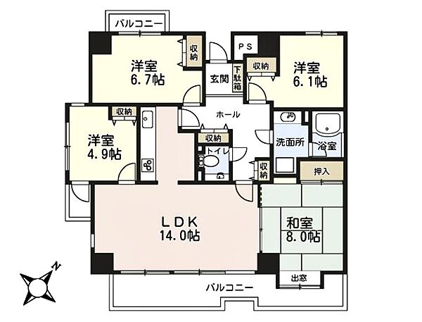 間取りを拡大表示