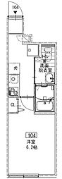 ソルナクレイシア西荻窪2 1Kの間取図画像