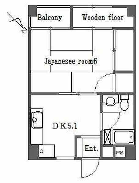 東都前野町ハイツ 404｜東京都板橋区前野町3丁目(賃貸マンション1DK・4階・28.50㎡)の写真 その2