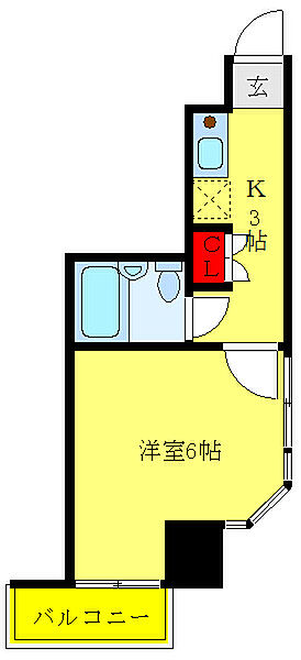 エヴェナール茗荷谷 201｜東京都文京区大塚3丁目(賃貸マンション1K・2階・19.58㎡)の写真 その2