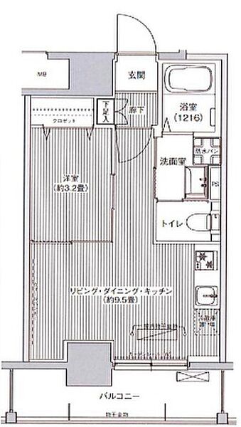 レジェンダリーガーデン赤羽ウェストビュー 1103｜東京都北区赤羽1丁目(賃貸マンション1LDK・11階・31.58㎡)の写真 その2