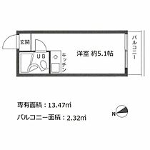 パレ・ドール文京III 502 ｜ 東京都文京区大塚3丁目（賃貸マンション1R・5階・13.47㎡） その2