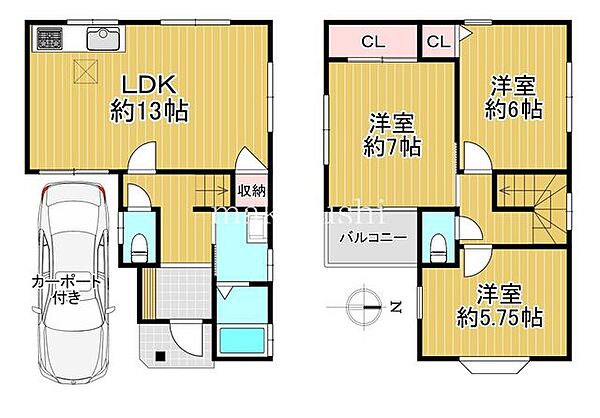 間取りを拡大表示