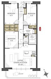 間取図画像 3LDK