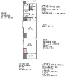 大手通キャッスルヴィラ 1DKの間取図画像
