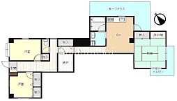 サンライズマンションドムス諏訪森 3DKの間取図画像
