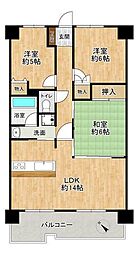 ディオ・フェルティ狭山西山台 3LDKの間取図画像