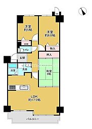 サニータウン長野清見台 3LDKの間取図画像