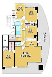 南貴望ヶ丘パークホームズ 4LDKの間取図画像