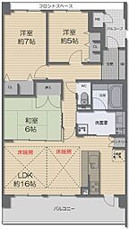 間取図画像 3LDK