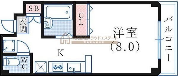 モナハイツ八雲 ｜兵庫県神戸市中央区八雲通2丁目(賃貸マンション1K・6階・25.14㎡)の写真 その2