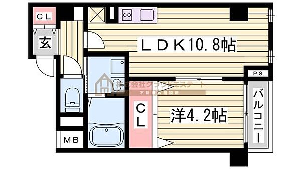 WELLBEAR新神戸 ｜兵庫県神戸市中央区熊内町4丁目(賃貸マンション1LDK・3階・39.57㎡)の写真 その2