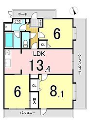 間取図画像 3LDK