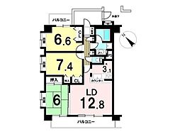 間取図画像 3LDK