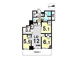 サザンスカイタワーレジデンス 3LDKの間取図画像