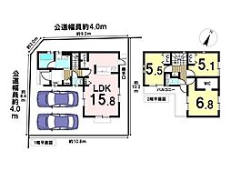 新築戸建　八王子市弐分方町　全1棟　1号棟 3LDKの間取り