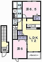 メゾンプラースII 202 ｜ 兵庫県神崎郡福崎町西田原1139番地2（賃貸アパート2LDK・2階・58.86㎡） その2