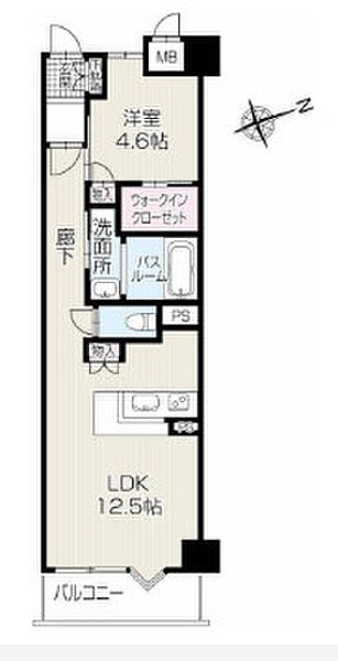 キャッスルコート岩端 703｜兵庫県姫路市岩端町(賃貸マンション1LDK・7階・46.36㎡)の写真 その2