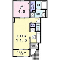 フェリスI 102 ｜ 兵庫県姫路市花田町加納原田6-1（賃貸アパート1LDK・1階・40.03㎡） その2