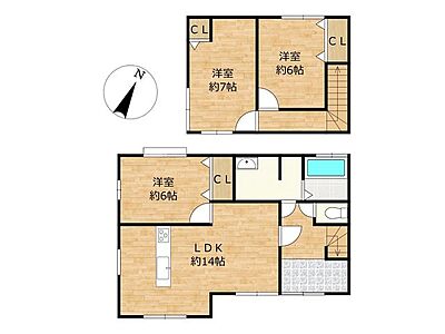 間取り:【リフォーム済 間取り】ユニットバス・洗面を広くして、家事がしやすい、コンパクトな間取りに作り変えました。(※間取図と現況が違う場合は現況が優先になります) 間取り:【リフォーム済 間取り】ユニットバス・洗面を広くして、家事がしやすい、コンパクトな間取りに作り変えました。(※間取図と現況が違う場合は現況が優先になります)