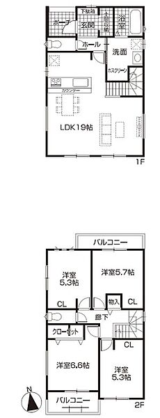 間取りを拡大表示