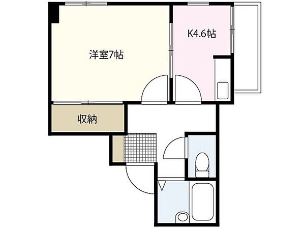 足利ビル ｜広島県広島市中区本川町2丁目(賃貸マンション1K・2階・28.06㎡)の写真 その2