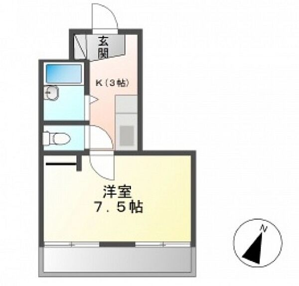 メゾン楠木 ｜広島県広島市西区楠木町4丁目(賃貸マンション1K・4階・21.62㎡)の写真 その2