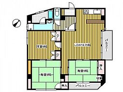 小林ビル 3LDKの間取図画像