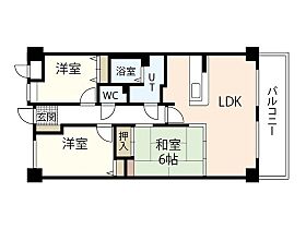 ダイアパレスウエストシティ四季の杜  ｜ 広島県広島市西区田方3丁目（賃貸マンション3LDK・13階・68.52㎡） その2