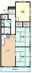 ハイライフ和誠 3LDKの間取図画像