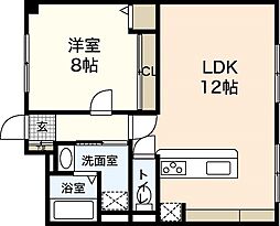 アルパ・ウエストヴィラ 2LDKの間取図画像