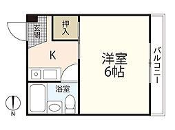 A・みゆきビル 1Kの間取図画像