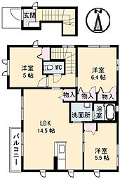 間取図画像 3LDK