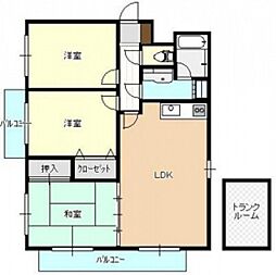 セントヒルズ 3LDKの間取図画像