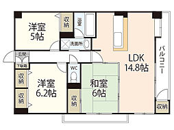アスティオン・早稲田 3LDKの間取図画像