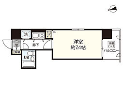 朝日プラザ横川駅前 1Kの間取図画像