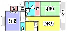 Casa井口C 2DKの間取図画像