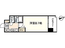 双葉ヒルズ堺町 1Kの間取図画像