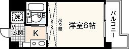 Lion竹屋町 1Kの間取図画像