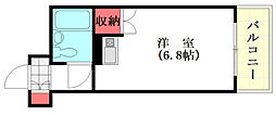 ダイアパレス皆実町 1Kの間取図画像