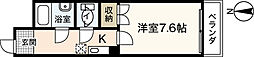 ミクリヤビル 1Kの間取図画像