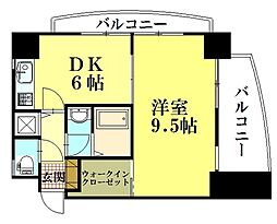 SUNCREST 1DKの間取図画像