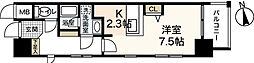 ラルウェンディ縮景園前イースト 1Kの間取図画像