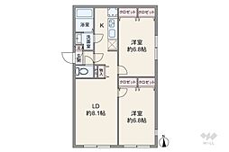 間取図画像 2LDK