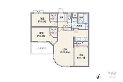 グランシティル・ロワイヤル久が原 3LDKの間取図画像