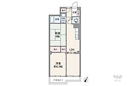 マンション西目黒苑 2LDKの間取図画像