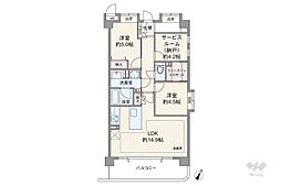 グランシティ南馬込 2SLDKの間取図画像