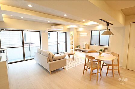 LDK16.6帖広々としており開放的です。