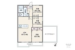 ライオンズマンション久が原第2 3LDKの間取図画像
