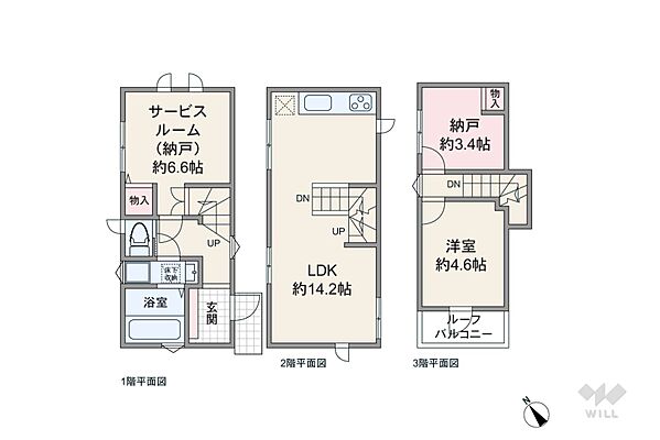 間取り 大田区鵜の木2丁目 一戸建て